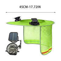 Solar-Powered Safety Helmet with Sun-Protective Breathable Construction, 360° Airflow, Waterproof Design, Easy Installation, Lightweight for Outdoor Work
