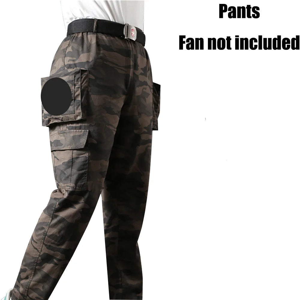 Cooling Fan Clothes for Summer - Portable Air Conditioning Pants with USB Fan