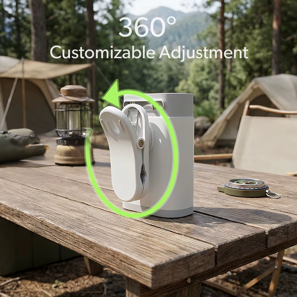 IMYCOO Portable Sport Outdoor Cooling Wearable Waist Clip Fan with Light Rechargeable Body Belt Waist Fan for Clothes Shirt