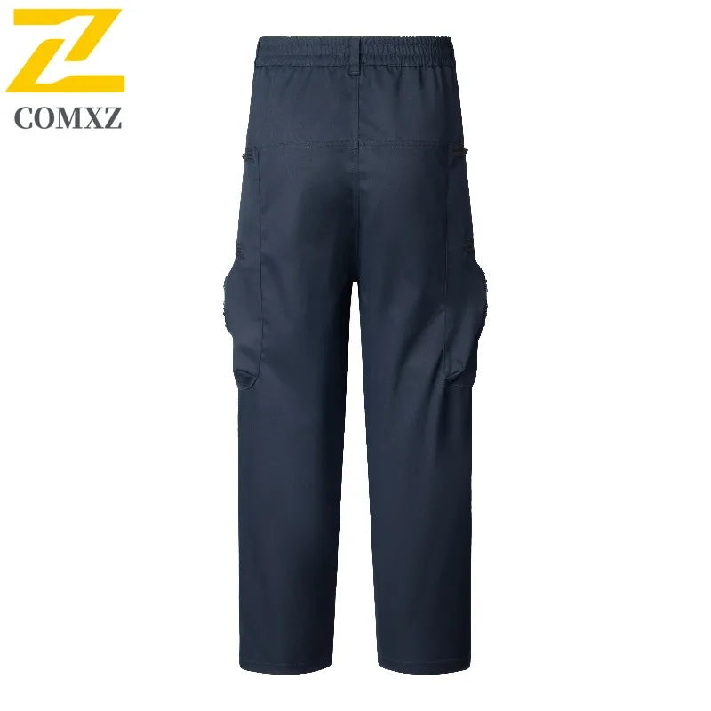 Summer Fan Pants Men Smart Air Conditioning Cooling Cargo Pants Hot Weather Heatstroke Prevention Refrigeration Worker Trousers