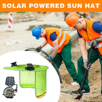 Solar-Powered Safety Helmet with Sun-Protective Breathable Construction, 360° Airflow, Waterproof Design, Easy Installation, Lightweight for Outdoor Work