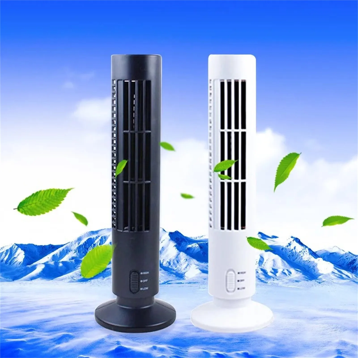 Bladeless Fan Tower Electric Fan Vertical Electric Fan Bladeless Standing Fan for Bedroom Household Necessities Summer Gifts