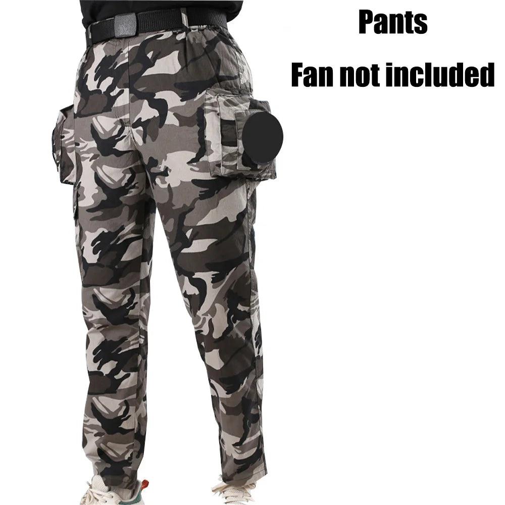 Cooling Fan Clothes for Summer - Portable Air Conditioning Pants with USB Fan