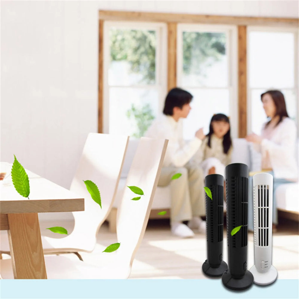 Bladeless Fan Tower Electric Fan Vertical Electric Fan Bladeless Standing Fan for Bedroom Household Necessities Summer Gifts