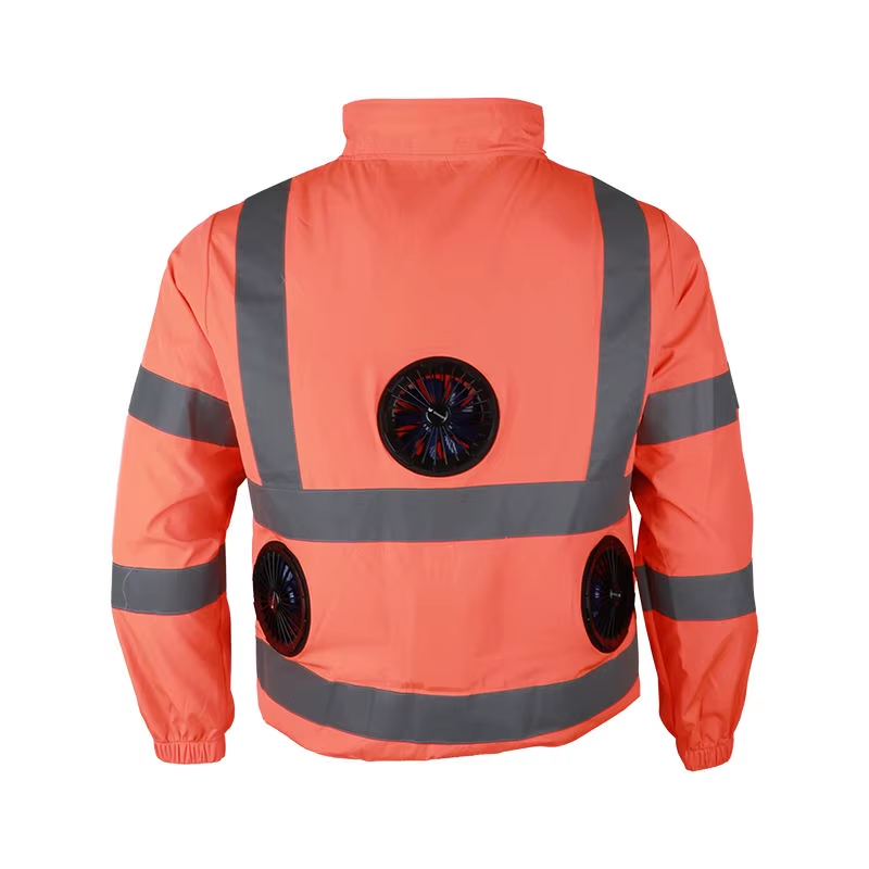 Summer New Air Conditioning Clothing Cooling Jacket Air Conditioned Outdoor Work Hi Vis Clothing with 3 Fans for Men