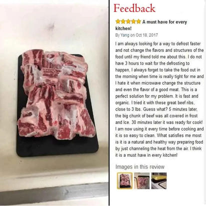 Fast Defrosting Tray Thaw Frozen Food