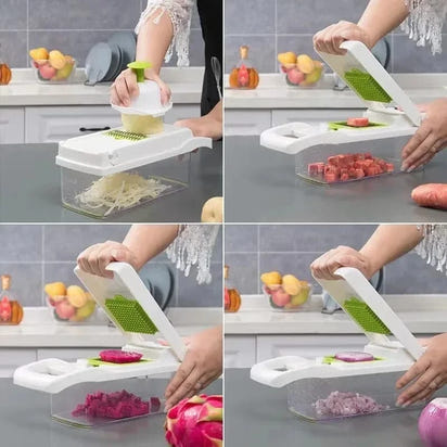 Multifunctional Vegetable Slicer Cutter Shredders Slicer With Basket