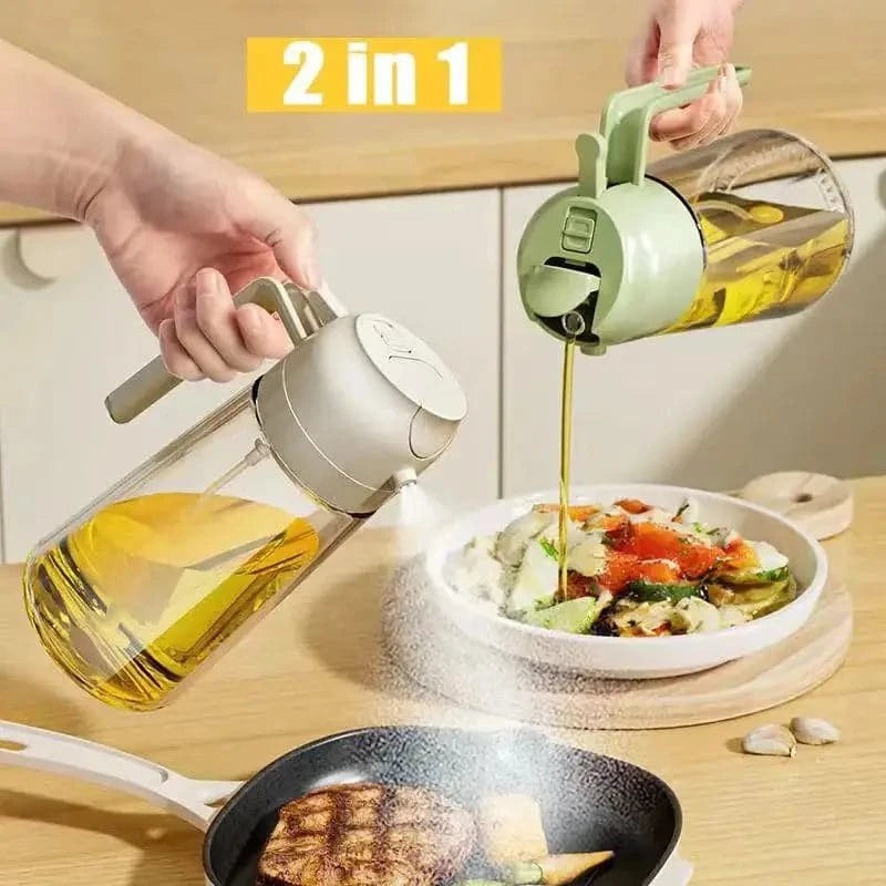 2 in 1 Olive Oil Dispenser and Oil Sprayer