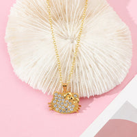 Necklace Gold Cascade Shiny Dazzling Women's Collarbone Chain Fashion Elegant Wedding Accessories Jewellery