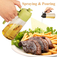 2 in 1 Olive Oil Dispenser and Oil Sprayer