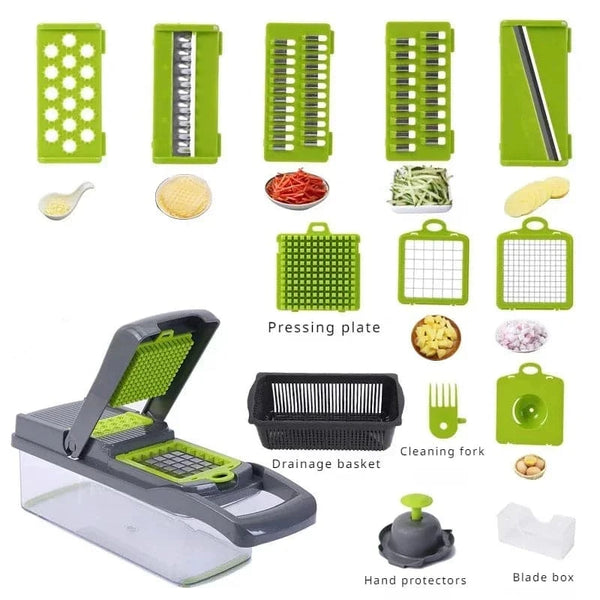 Multifunctional Vegetable Slicer Cutter Shredders Slicer With Basket