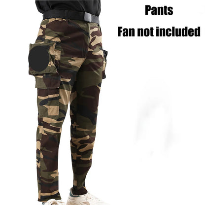 Cooling Fan Clothes for Summer - Portable Air Conditioning Pants with USB Fan